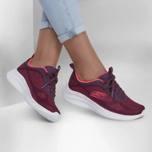 خرید کفش زنانه قرمز اسکچرز مدل 149851 PLUM ULTRA FLEX 3.0 Skechers