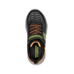 خرید کفش پسرانه اسکچرز مدل 401650L Skechers S-Lights Twisty Brights BKOR مشکی نارنجی