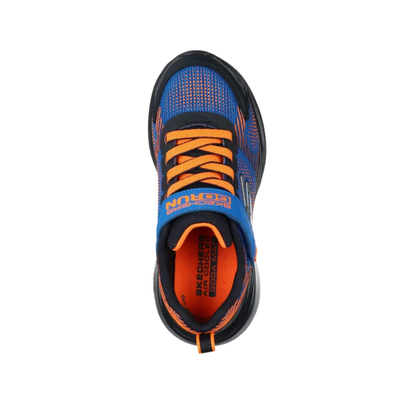 کفش پسرانه اسکچرز مدل 405020L BLK GO run Fast - Sprint Jam BLOR ابی نارنجی