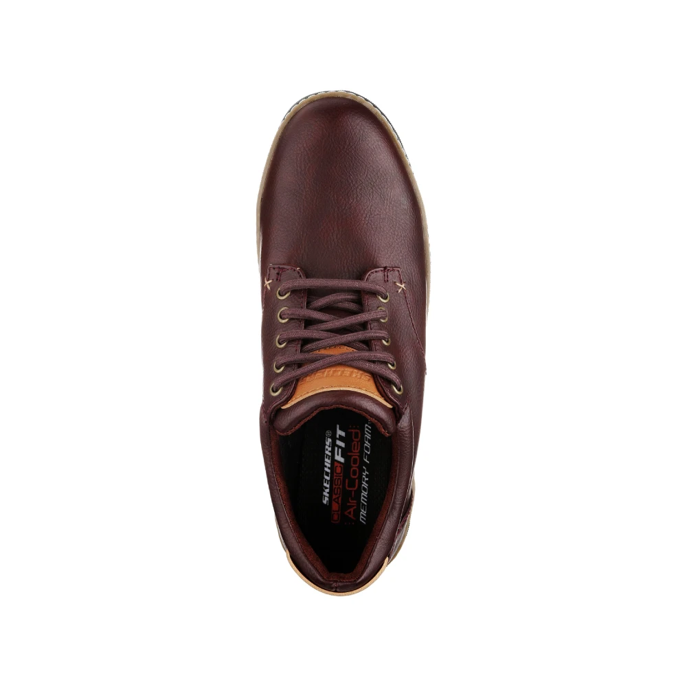 کفش مردانه اسکچرز مدل 65272 Helmer - Steven RDBR قهوه ای قرمز