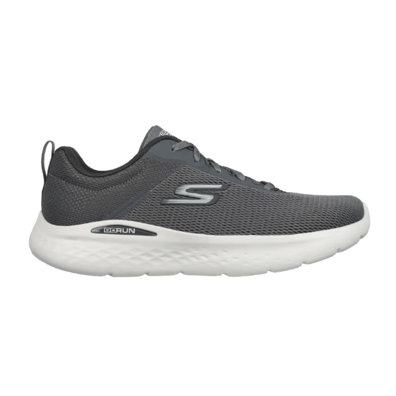 کفش مردانه اسکچرز مدل 220893 GO RUN Lite - Quick Stride GRY طوسی زیره سفید