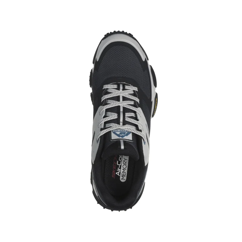 کفش طوسی مشکی مردانه اسکچرز مدل 237553 GYBK Skech-Air Envoy - Sleek Envoy Skechers