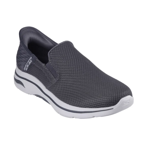 خرید کفش مردانه اسکچرز مدل 216600 CHAR طوسی Skechers Slip-ins: GO WALK Arch Fit 2.0 - Hands Free 2