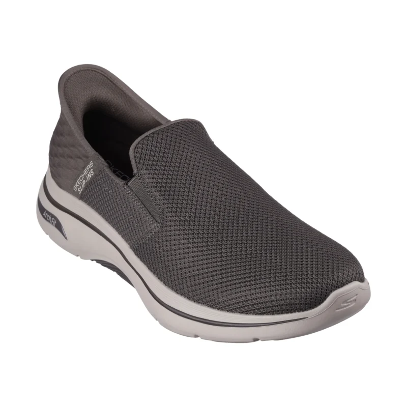 خرید کفش بدون بند قهوه‌ای مردانه اسکچرز مدل 216600 TPE Skechers Slip-ins: GO WALK Arch Fit 2.0 - Hands Free 2