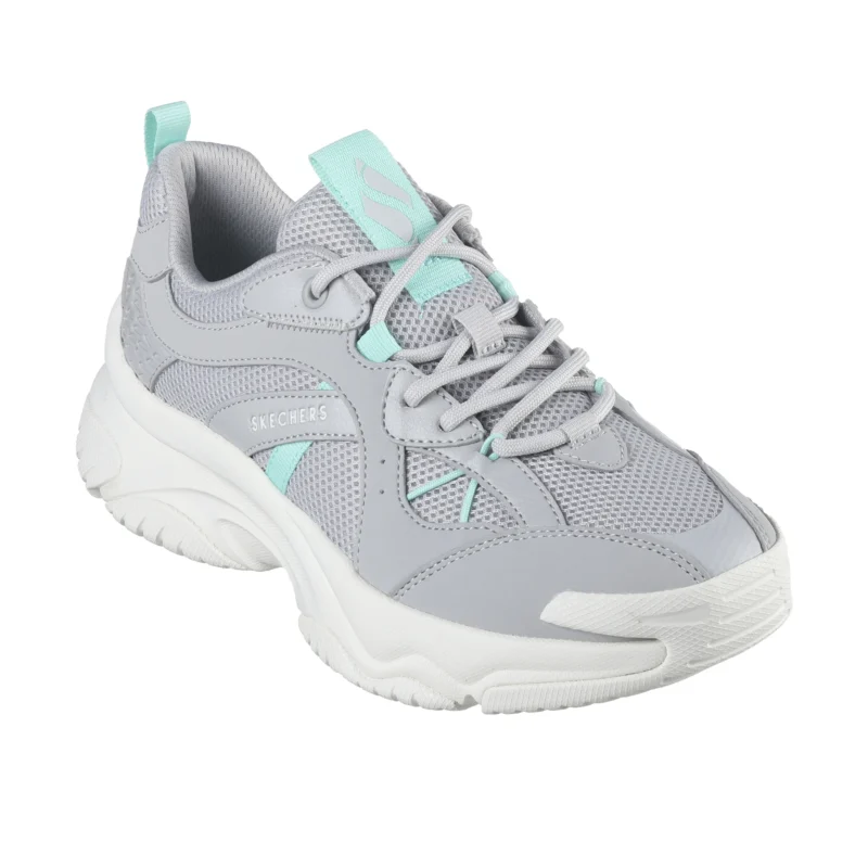 کفش طوسی آبی زنانه اسکچرز مدل 177591 GYAQ Street Moonhiker - Galaxy Trek Skechers