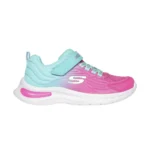 خرید کفش دخترانه اسکچرز مدل 303603L AQPK Skechers Jumpers-Tech آبی آسمانی صورتی