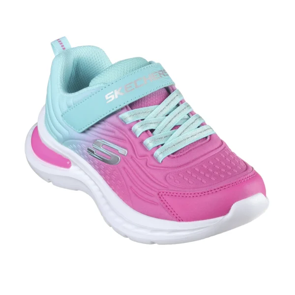 خرید کفش دخترانه اسکچرز مدل 303603L AQPK Skechers Jumpers-Tech آبی آسمانی صورتی