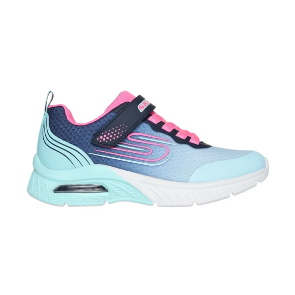 خرید کفش دخترانه اسکچرز مدل 303612L NVAQ Skechers Microspec Max Plus - Echo Sprint آبی آسمانی سرمه‌ای