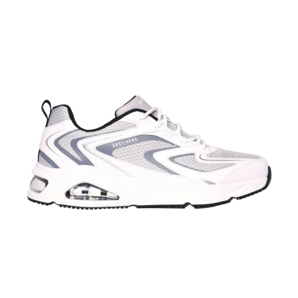 قیمت و خرید کفش مردانه اسکچرز مدل 183079 LTGY Tres-Air Uno Street Skechers سفید طوسی