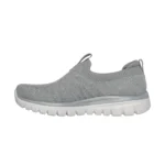 کفش طوسی بدون بند زنانه اسکچرز مدل 100693 GRY Graceful - Good Vibe Skechers