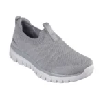 کفش طوسی بدون بند زنانه اسکچرز مدل 100693 GRY Graceful - Good Vibe Skechers