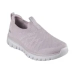 کفش صورتی بدون بند زنانه اسکچرز مدل 100693 LIL Graceful - Good Vibe Skechers