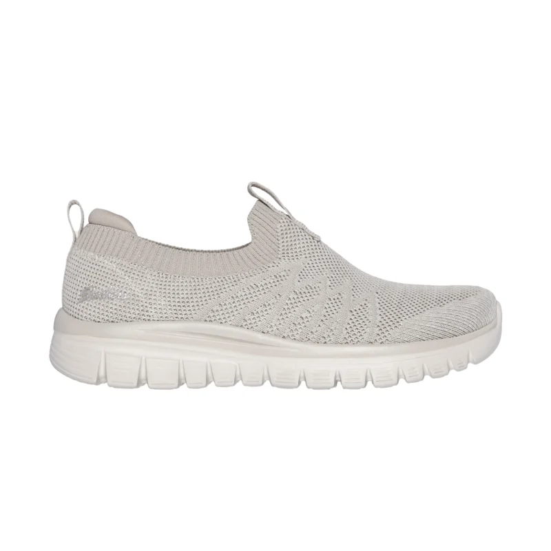 کفش کرم بدون بند زنانه اسکچرز مدل 100693 TPE Graceful - Good Vibe Skechers