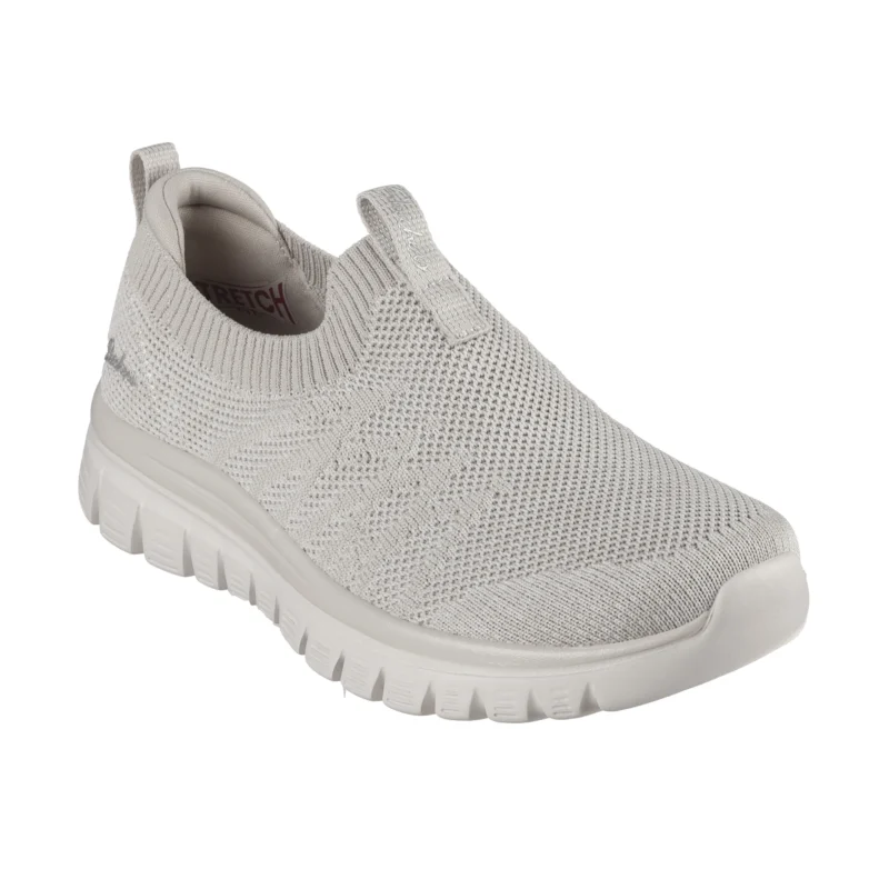 کفش کرم بدون بند زنانه اسکچرز مدل 100693 TPE Graceful - Good Vibe Skechers