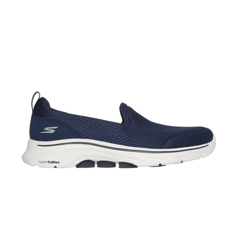 خرید کفش بدون بند سرمه‌ای زنانه اسکچرز مدل 125209 NVY Skechers GO Walk 7 - Razi