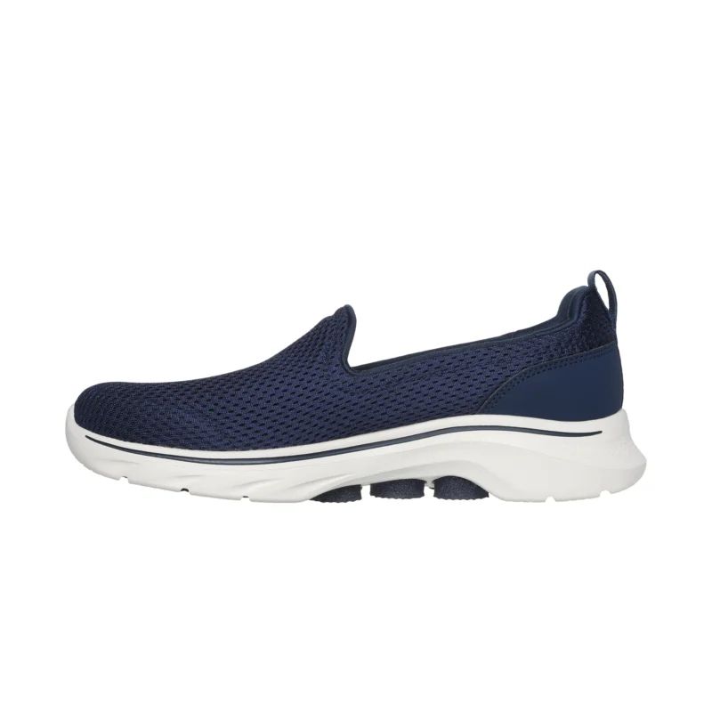 خرید کفش بدون بند سرمه‌ای زنانه اسکچرز مدل 125209 NVY Skechers GO Walk 7 - Razi