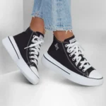 قیمت و خرید کفش زنانه اسکچرز مدل 185063 BKW Cordova Classic - Top Tier Skechers مشکی زیره سفید