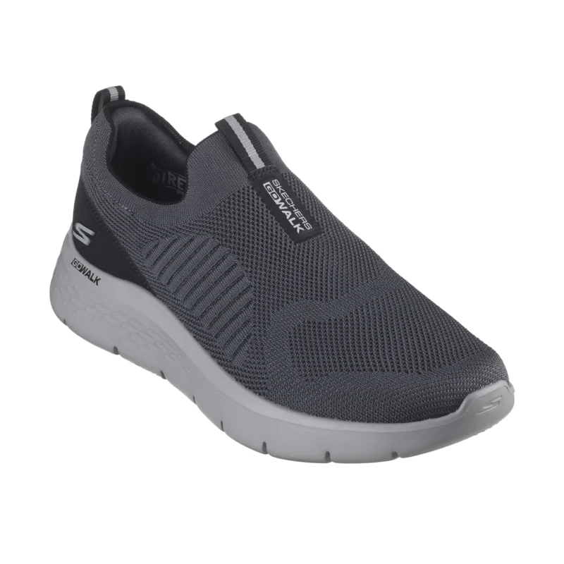 کفش بدون بند طوسی مردانه اسکچرز مدل 216506 CCBK GO Walk Flex - Peerless Skechers