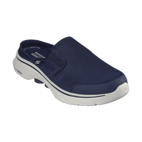 کفش پشت باز سرمه‌ای مردانه اسکچرز مدل 216645 NVGY Go Walk 7 Skechers