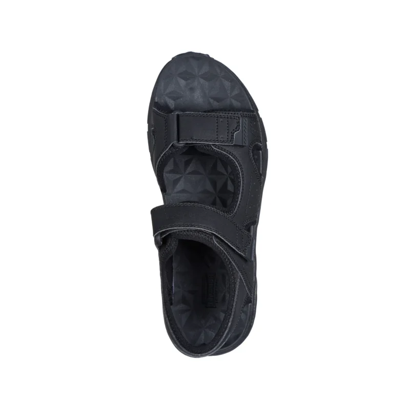 صندل مشکی مردانه اسکچرز مدل 237588 BBK Escape Plan Trail Sandal - Forever Pursuit