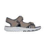 صندل طوسی قهوه‌ای مردانه اسکچرز مدل 237588 NTGY Escape Plan Trail Sandal - Forever Pursuit