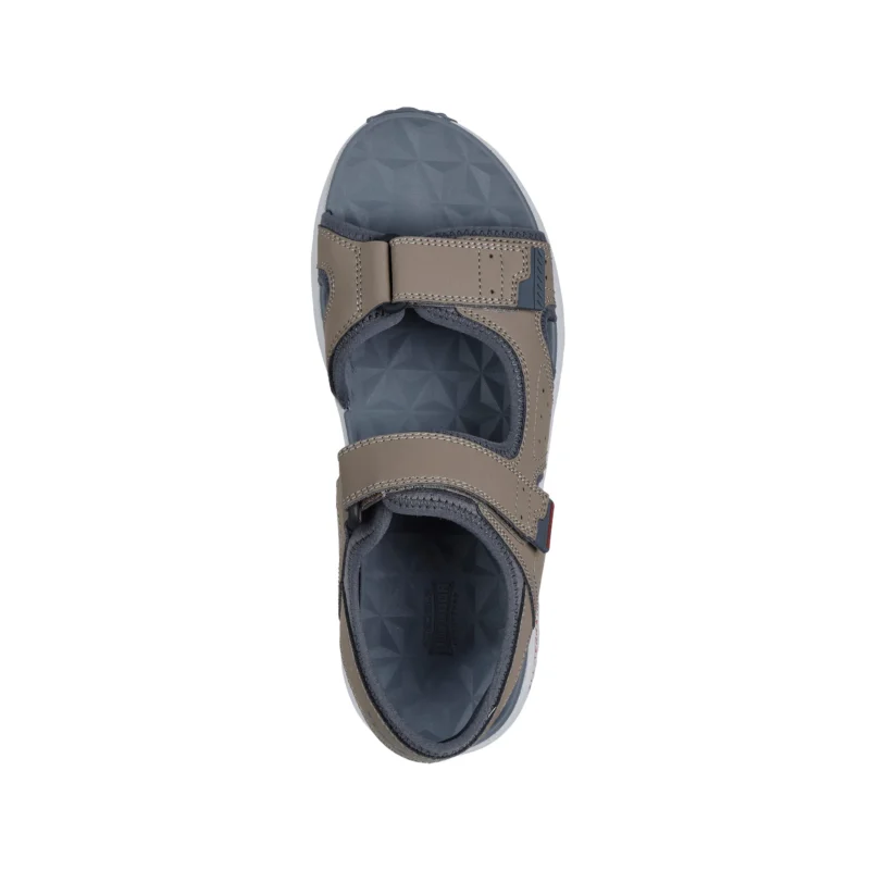 صندل طوسی قهوه‌ای مردانه اسکچرز مدل 237588 NTGY Escape Plan Trail Sandal - Forever Pursuit