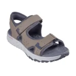 صندل طوسی قهوه‌ای مردانه اسکچرز مدل 237588 NTGY Escape Plan Trail Sandal - Forever Pursuit