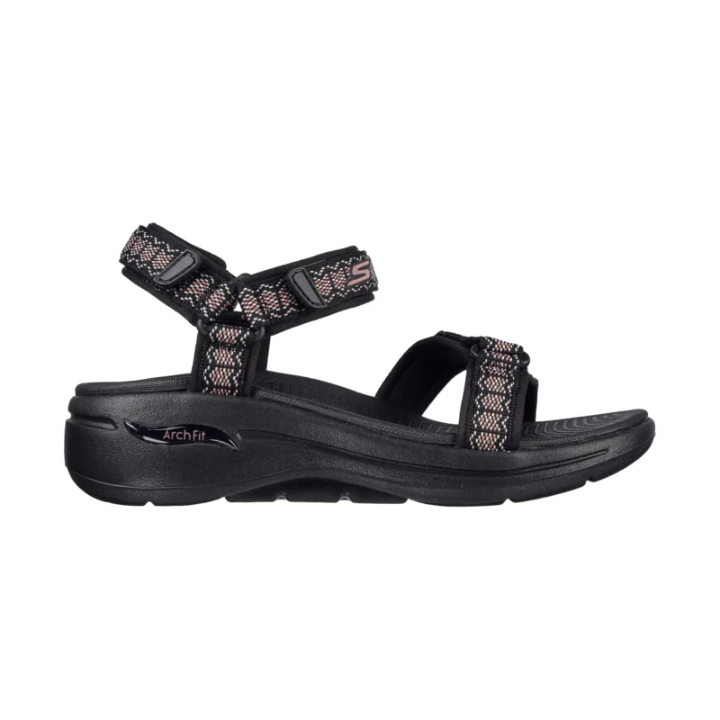 صندل مشکی زنانه اسکچرز مدل 140256 BLK Skechers GO WALK Arch Fit - Affinity