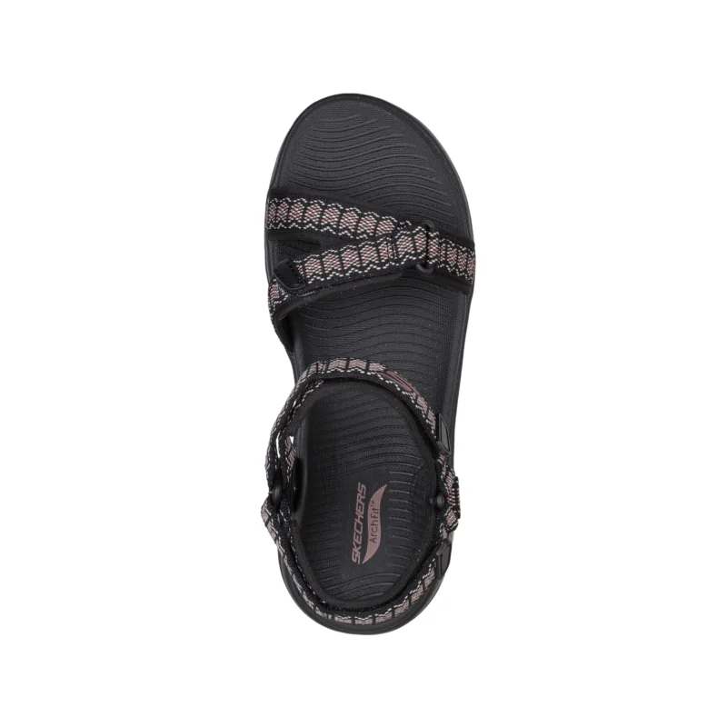 صندل مشکی زنانه اسکچرز مدل 140256 BLK Skechers GO WALK Arch Fit - Affinity