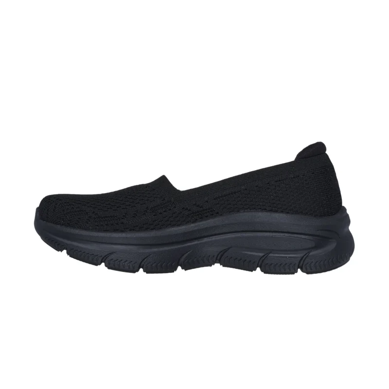 کفش مشکی زنانه اسکچرز مدل 158585 BBK Modern D'lux - Brunch Blubbles Skechers