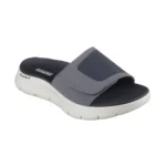 دمپایی طوسی مردانه اسکچرز مدل 229204 CHAR GO WALK Flex Sandal - Sandbar Skechers