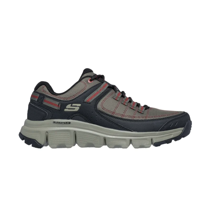 کفش مردانه زیتونی مشکی اسکچرز مدل 237620 OLBK Summits - AT Skechers