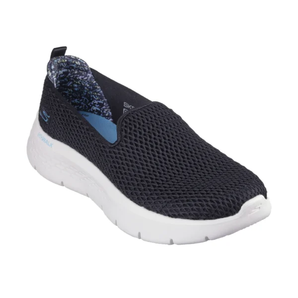 کفش مشکی سفید زنانه اسکچرز مدل 124834 BKTQ Go Walk Flex - Sadi Skechers