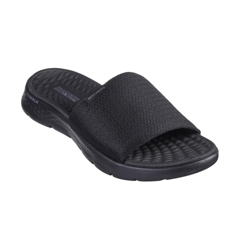 دمپایی مشکی زنانه اسکچرز مدل 141417 BBK Go Walk Flex Sandal - Pulsate Skechers