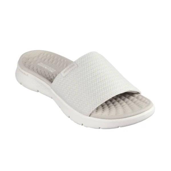 دمپایی کرم زنانه اسکچرز مدل 141417 NAT Go Walk Flex Sandal - Pulsate Skechers