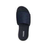 دمپایی سرمه‌ای زنانه اسکچرز مدل 141417 NVW Go Walk Flex Sandal - Pulsate Skechers