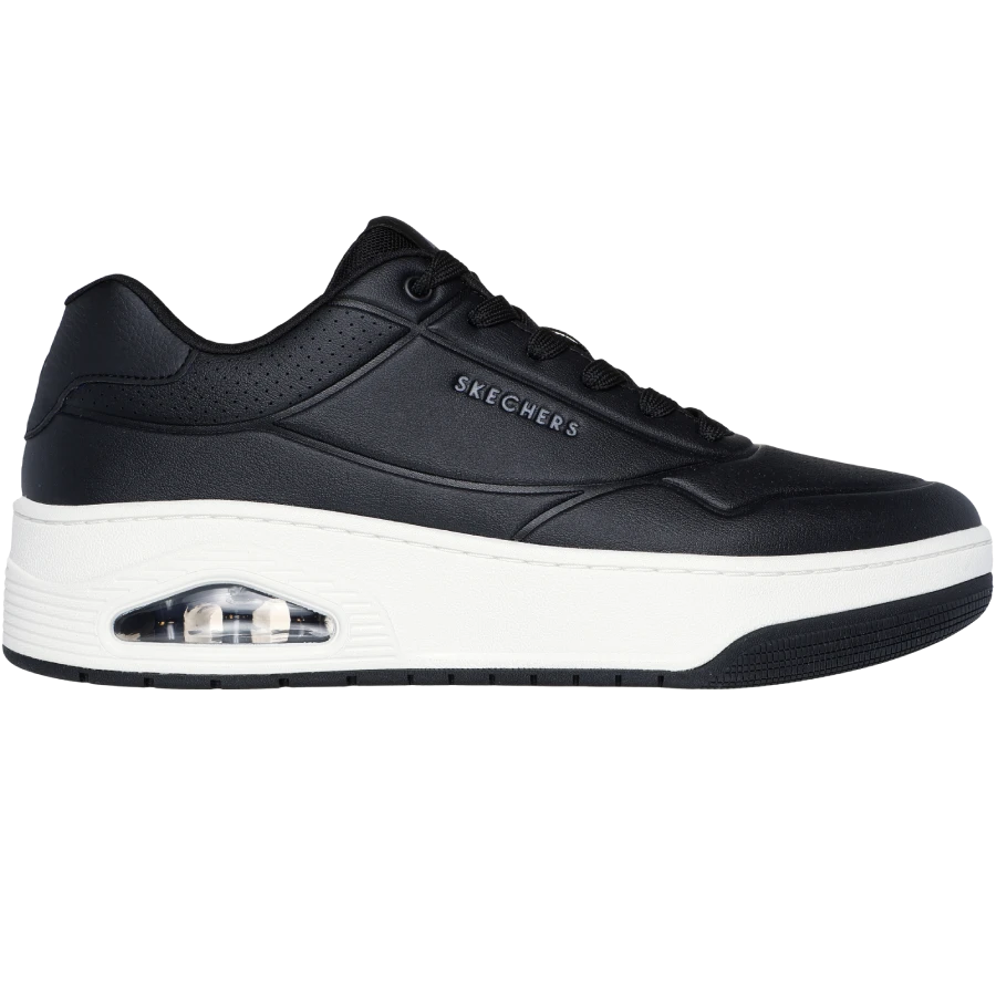 قیمت و خرید کفش مشکی زیره سفید مردانه اسکچرز مدل 183145 BLK Skechers Street Uno Court