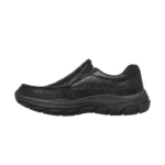 کفش چرم مشکی مردانه اسکچرز مدل BBK 204321 Relaxed Fit: Respected - Catel Skechers