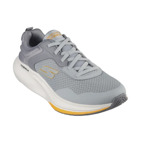 کفش طوسی زرد مردانه اسکچرز مدل 216581 LTGY GO Walk Max Walker - Titus Skechers