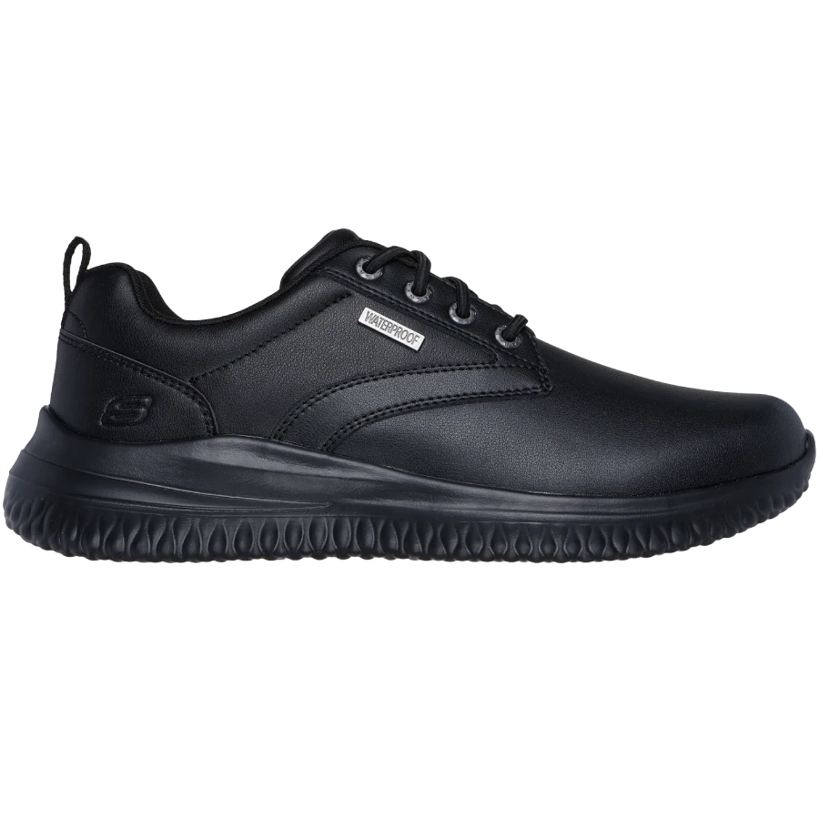 کفش چرم مشکی مردانه اسکچرز مدل 210661 BBK Delson 3.0 - Glavine Skechers