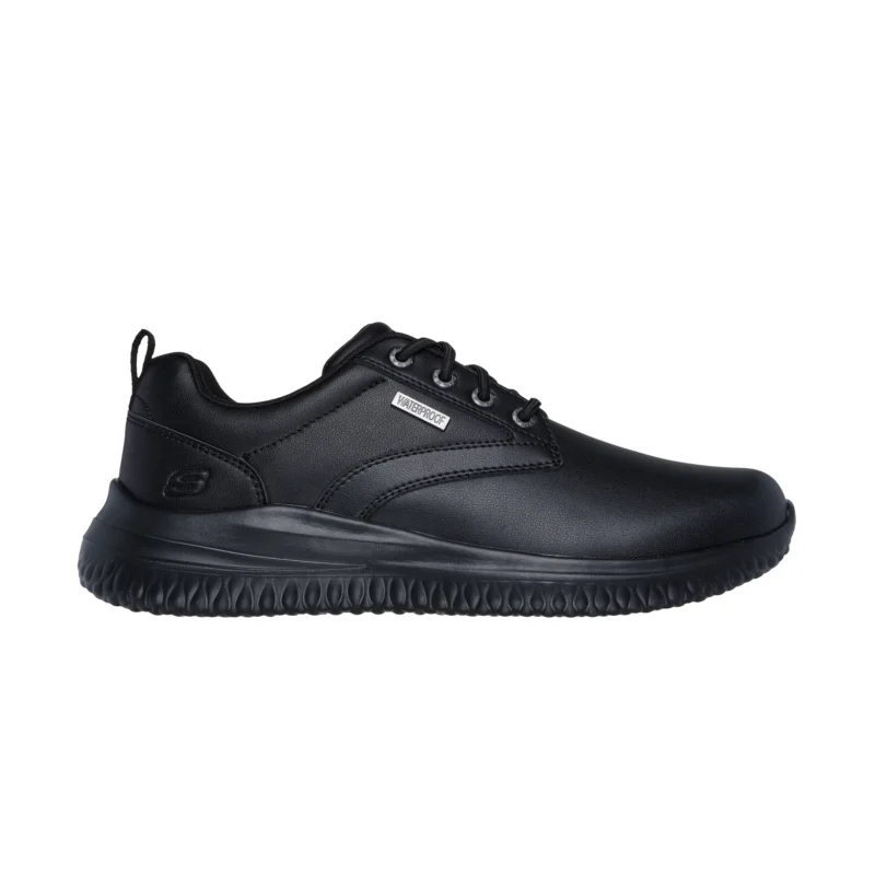 کفش چرم مشکی مردانه اسکچرز مدل 210661 BBK Delson 3.0 - Glavine Skechers