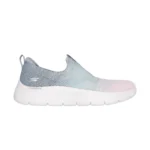 خرید طوسی صورتی کفش زنانه اسکچرز مدل 124827 GYMT GO WALK Flex - Cali Sunset Skechers