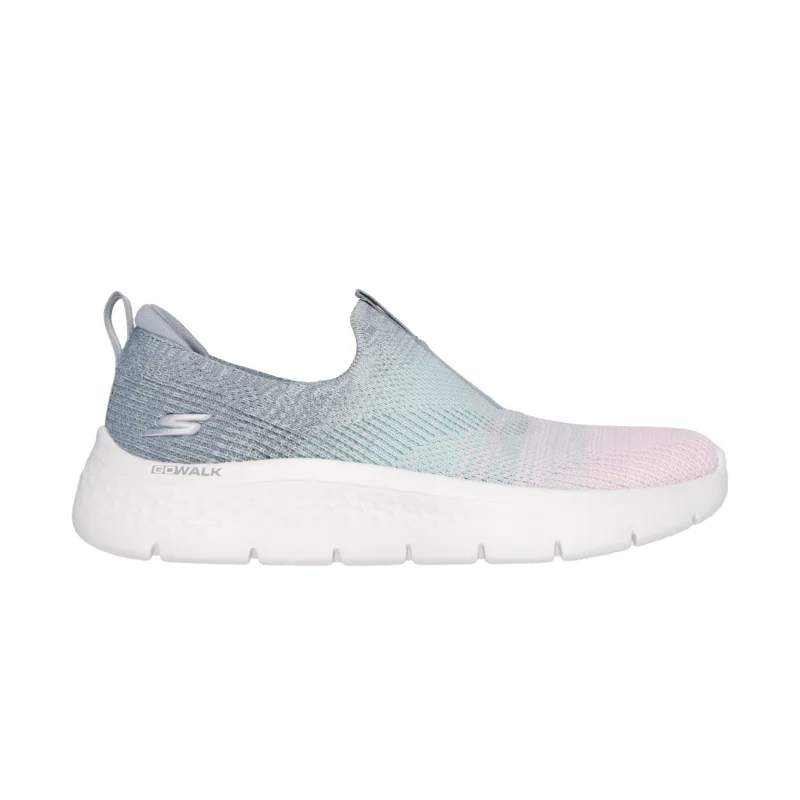 خرید طوسی صورتی کفش زنانه اسکچرز مدل 124827 GYMT GO WALK Flex - Cali Sunset Skechers