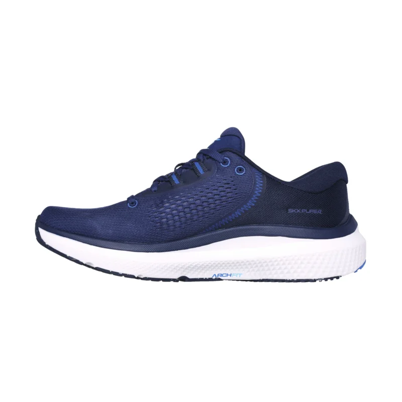 کفش سرمه‌ای مردانه اسکچرز مدل 246082 NVBL Skechers GO RUN Pure 4 Arch Fit