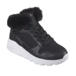 خرید نیم بوت مشکی دخترانه اسکچرز مدل 310396L BKRG Skechers Uno Lite - Comfurt Collar اسکچرز تهران