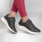 خرید کفش طبی مشکی زیره سفید زنانه اسکچرز مدل 117560 BLK BOBS Arch Comfort B Sweet - A Bind Skechers