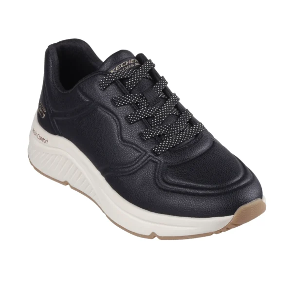 خرید کفش طبی مشکی زیره سفید زنانه اسکچرز مدل 117560 BLK BOBS Arch Comfort B Sweet - A Bind Skechers