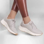 خرید کفش طبی کرم زنانه اسکچرز مدل 117560 TPE BOBS Arch Comfort B Sweet - A Bind Skechers