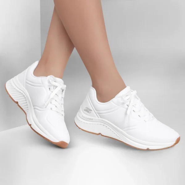 خرید کفش طبی سفید زنانه اسکچرز مدل 117560 WHT BOBS Arch Comfort B Sweet - A Bind Skechers