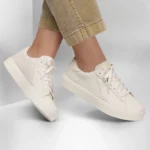 قیمت کتونی چرم کرم زنانه اسکچرز مدل 185019 NAT Eden LX - Soft Shades Skechers اورجینال کلاسیک